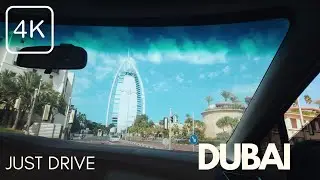 5 Minutes of Peaceful Driving on Dubai Roads | Relaxing Ride