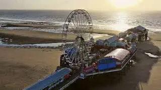 Blackpool Central pier by Drone