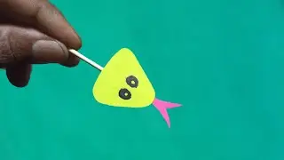 Simple paper snake toy - R Crafts