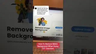 How To Remove White Background Behind Image When Doing DTF prints #dtfprinting #tshirtprinting #dtft