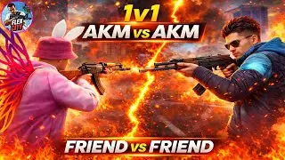 1v1 My FRIEND🔥AKM vs AKM FLEX CITY GAME🔫#flexcity 