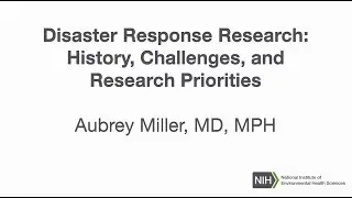 Disaster Response Research: History, Challenges, and Research Priorities