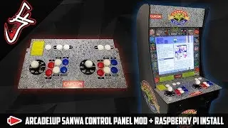 Arcade1UP Sanwa Control Panel Mod + Raspberry Pi Install