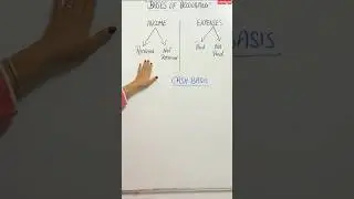Cash Basis in Bases of Accounting #class11th #basesofaccounting #shorts