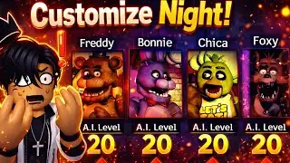 A NOITE MAIS DIFÍCIL do FNAF 1 Roblox | 4/20 – TUDO NO MÁXIMO 