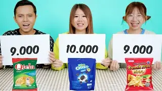 TEBAK HARGA SNACK!! YANG BERHASIL BOLEH MAKAN!!