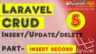 5 Laravel CRUD insert Data