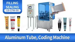 Automatic Metal Tube Filling Folding Sealing Machine Glue Toothpaste Aluminium Tube Filling Machine
