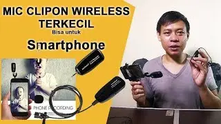 Mic Clip On wireless Terkecil Bisa untuk Smartphone SUPER SMALL MIC WIRELESS