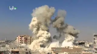 Syrian War 2015 - Syrian Air Force Destroyed Terrorist Hideouts