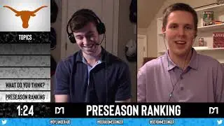 Reacting to the Longhorns' preseason ranking