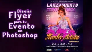 cómo CREAR FLYER para ARTISTAS FOLCLORICOS en Photoshop