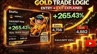 GOLD TRADE LOGIC 🔥 | Entry &rarr; Exit Explained | +265% Real Trade&rdquo;