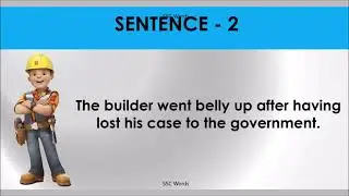 BELLY UP  Idiom 1141 # Meaning and five sentences # SSC Words