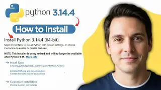 Как установить Python 3.14.4 на Windows 10/11 (Полное руководство 2026)
