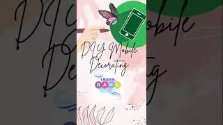 DIY Mobile cover Decoration, peacock's colors. #design #diy #craft #mobilecover #peacok #creative