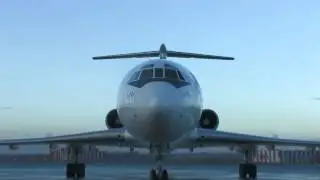 TU154M Ak Bars Aero, handling and  taxi, 8.1.2014