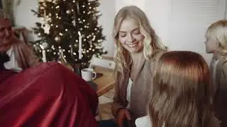 Happy Family Christmas | Free stock footage | No Copyright Video | Royalty free videos