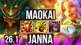 MAOKAI & Sivir vs JANNA & Smolder (SUP) | EUW Master | 26.1