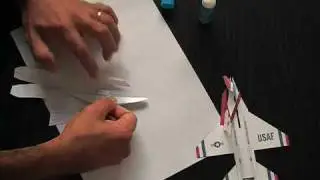 F16 Thunderbird Fighting Falcon Paper  Plane