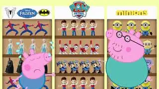 Peppa pig finger family gorge crying 