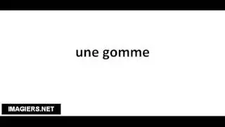 Richtig Aussprechen # une gomme