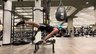 Light Banded Assist Straddle Planche hold (9.43 seconds)