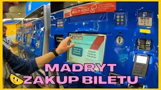 LOTNISKO MADRYT - dojście na stację metra i zakup bilet&oacute;w