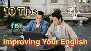 "10 Easy Tips & Strategies to Improve Your English!"by SK cartoon education