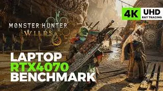 Monster Hunter Wilds RTX 4070 Mobile Benchmark [4K RT, Frame Generation]