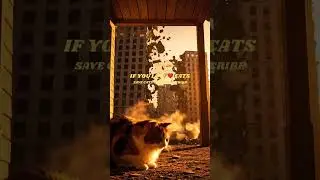 Stranded Feline in Alleyway Ruins #cat #rescue #survival