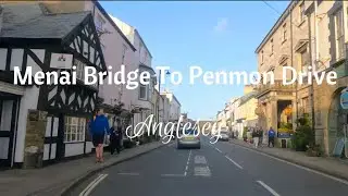 Menai Bridge To Penmon Drive | Anglesey | Welsh Countryside | 4K
