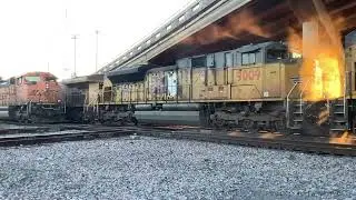 UP 7010 Leads Double Stack Houston,Tx