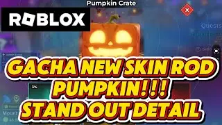 Roblox - Fish It | Gacha & Review New Pumpkin Crate Skin!!! It Really Feels Like Halloween!!!