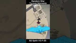 B2 Spirit VS F-35  #roblox #wartycoonroblox #gaming #f117nighthawk #epicwartycoon #wartycoon