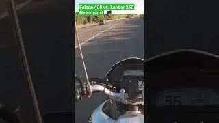 Falcon 400 vs. Lander 250 na Estrada, na maciota! #milhasadentro #falcon400 #tenere250