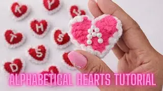 How to Crochet Alphabet Hearts | Beginner Friendly Crochet Tutorial | MUST WATCH