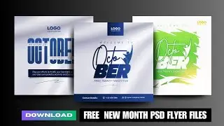 FREE PSD New Month Flyer Files - Fully Editable | WORD: He is coming!