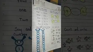 LKG Maths Worksheet |page 4 | junior kg maths Worksheet | write missing number for lkg | #short