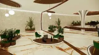 Interior design for part of a restaurant in a five-star hotel✨🏢