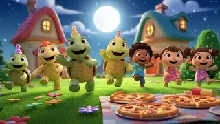 Teenage Mutant Ninja Turtles Threw a Midnight Pizza | Kids Songs & Nursery Rhymes