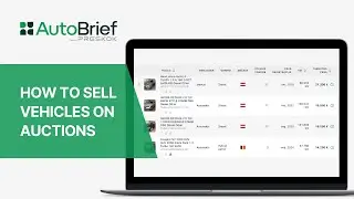AutoBiref: How to sell vehicle on auctions
