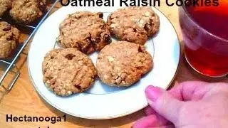 OATMEAL RAISIN COOKIES RECIPE, minimalist baking, one bowl, 2 ww points Video #1241