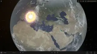 Vesta collides with the Earth (Universe Sandbox 2 Animation)