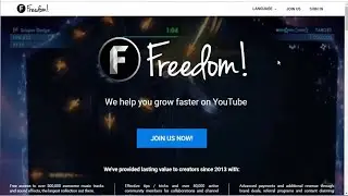 how to join freedom mcn to YouTube partnership programmes