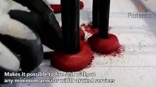 Protecta&reg; Fr Putty Cord Passive Fire Potection Installation For Small Gaps Service Penetrations