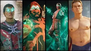 Ermac (Reborn, MK11, MK2 & Cyber) & Homelander (Shirtless) - Skin Mod Showcase - MK1