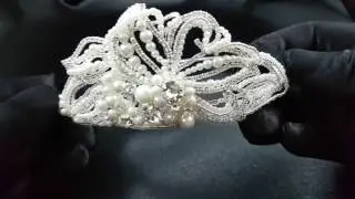 Mary Crystal & Pearl Bridal Hair Band - Bella Krystal