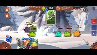 Axie Infinity Origin - Double Plant Reptil Refleks Tiger 1 vs Aqua Plant Beast Dragon 4