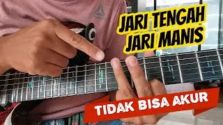 FINGERING GITAR melatih jari tengah dan manis. Pola latihan pakai diminished